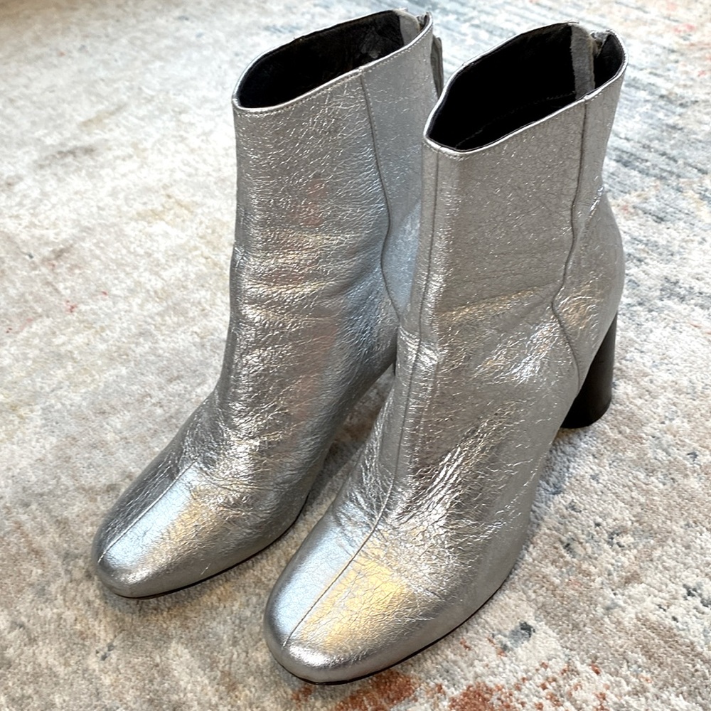Sandro Silver Boots